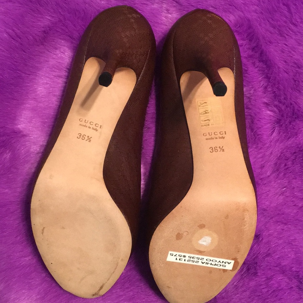 Gucci Anyoo Sophia Peep Toe Platform - Picture 3 of 5